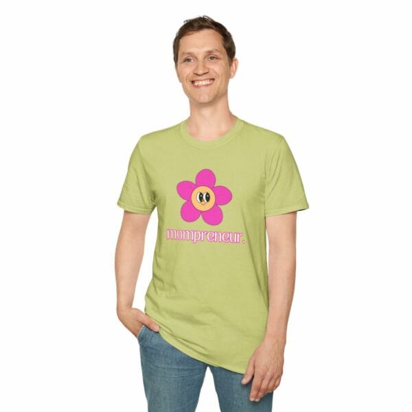 Mompreneur Tee | Be Mighty Mom Community Shirt | Unisex Softstyle T-Shirt - Image 55