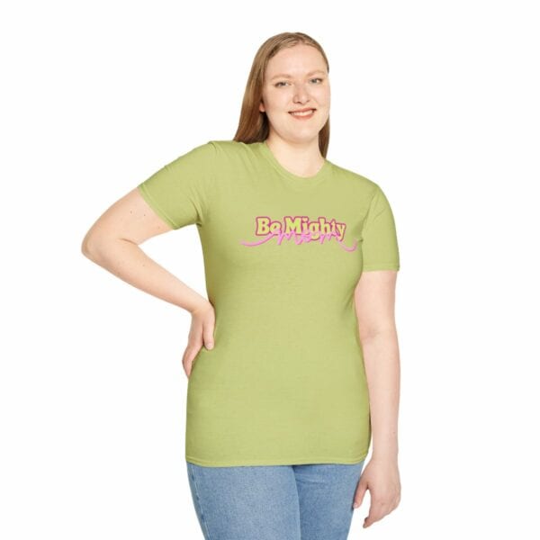 "Be Mighty Mom" Official Community Tee Unisex Softstyle T-Shirt - Image 53