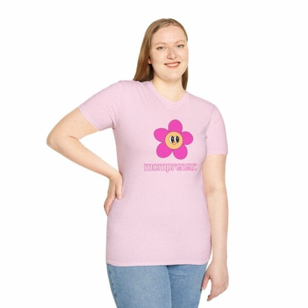 Mompreneur Tee | Be Mighty Mom Community Shirt | Unisex Softstyle T-Shirt - Image 65