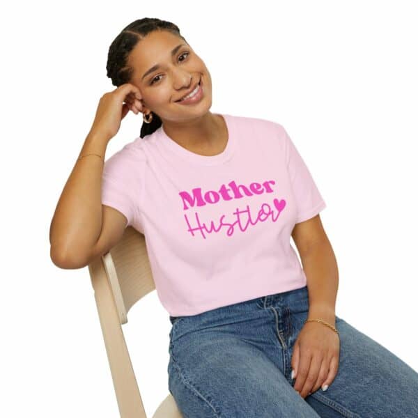 Mother Hustler Tee | Be Mighty Mom Community Shirt | Unisex Softstyle T-Shirt - Image 70