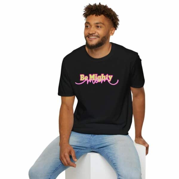 "Be Mighty Mom" Official Community Tee Unisex Softstyle T-Shirt - Image 48