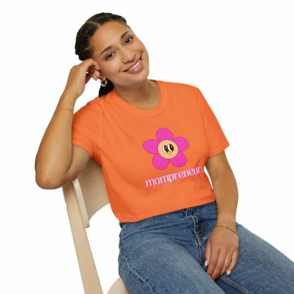 Mompreneur Tee | Be Mighty Mom Community Shirt | Unisex Softstyle T-Shirt - Image 34