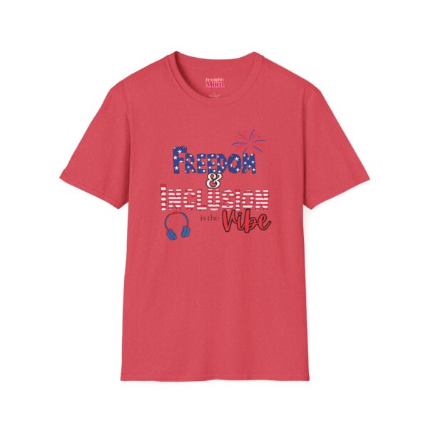 Freedom & Inclusion Vibe Unisex T-Shirt for Celebrations, Patriotic Events, Summer BBQs, Family Gatherings, and Festivals - Image 4