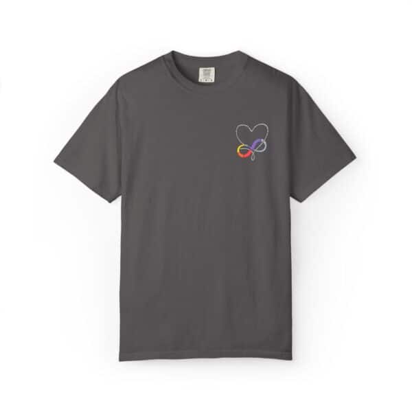 Colorful Infinity Heart T-Shirt | Unisex Tee for Everyday Wear, Gifts, Pride Events, Casual Outings, Birthdays, Summer Fun - Image 3