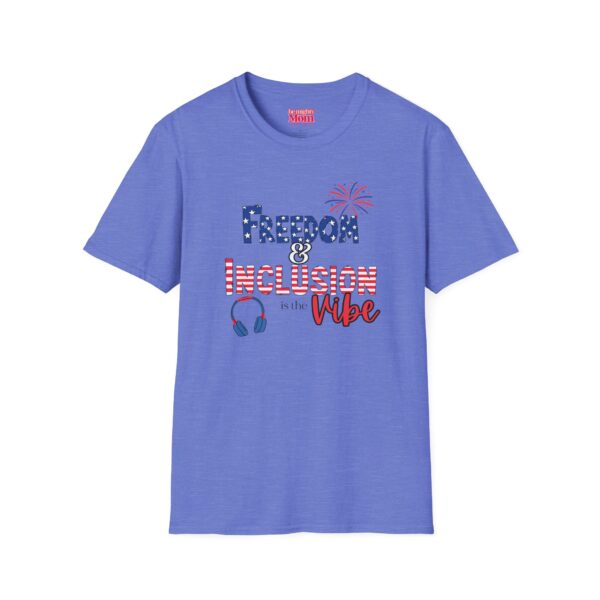 Freedom & Inclusion Vibe Unisex T-Shirt for Celebrations, Patriotic Events, Summer BBQs, Family Gatherings, and Festivals - Image 3