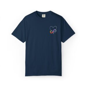 Colorful Infinity Heart T-Shirt | Unisex Tee for Everyday Wear, Gifts, Pride Events, Casual Outings, Birthdays, Summer Fun