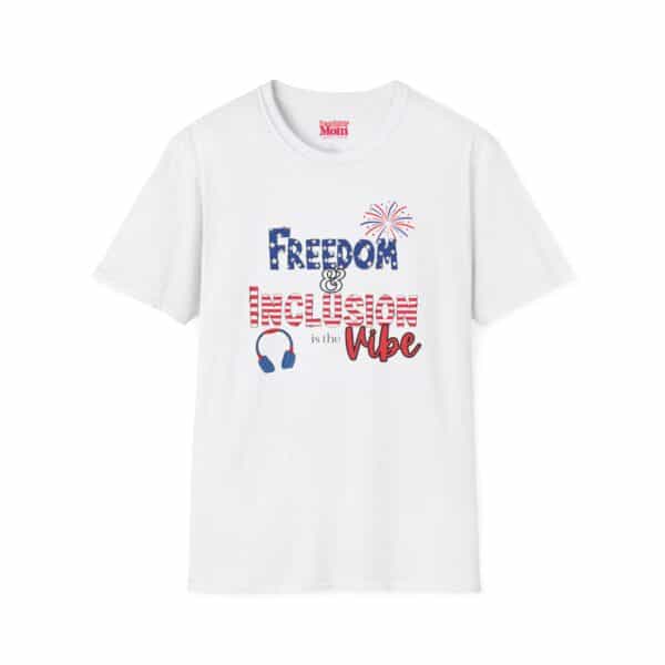Freedom & Inclusion Vibe Unisex T-Shirt for Celebrations, Patriotic Events, Summer BBQs, Family Gatherings, and Festivals - Image 2