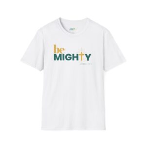 Be Mighty Logo T‑Shirt — Inspirational Faith Graphic Tee For Christian Autism Moms
